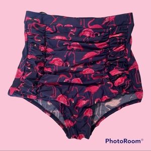 Unique Vintage Flamingo Bikini Bottom